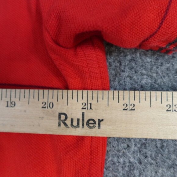 Nike Mens Polo Shirt XL Red US Soccer Team Striped - Picture 9 of 9